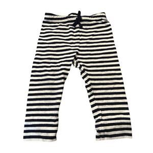 Baby Gap Blue White Striped Drawstring Jogger Sweatpants Girls Baby 12–18M